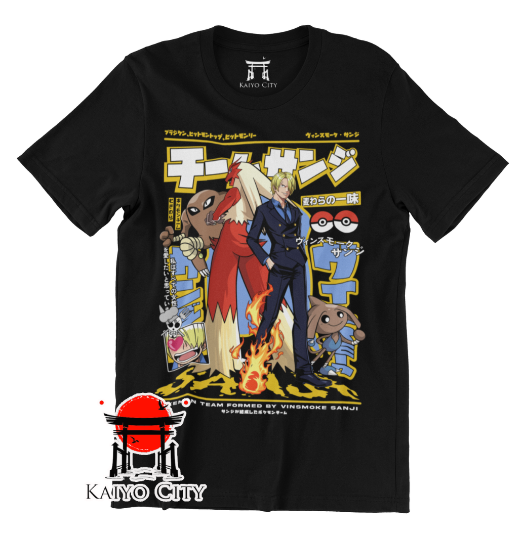 Playera Sanji x Pokemon