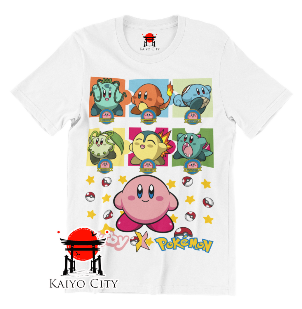 Playera Kirby x Pokemon